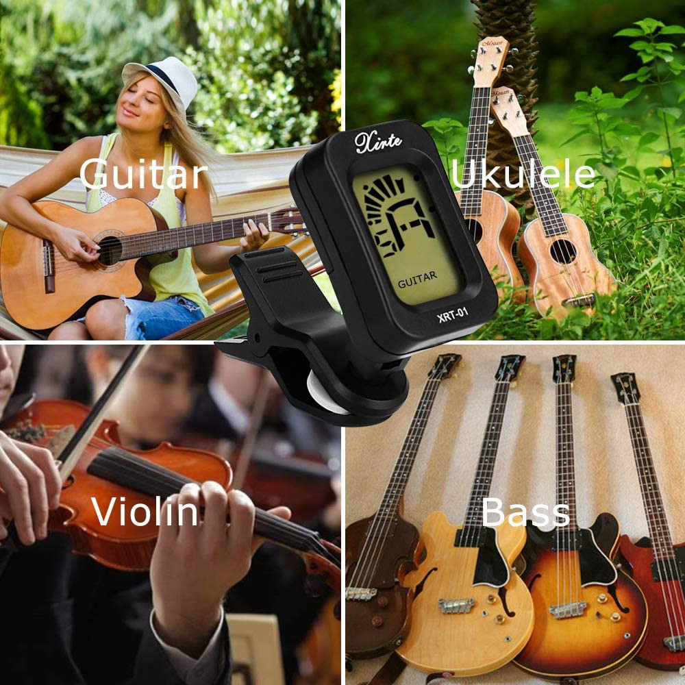 Guitar Accessories Kit Include Acoustic Strings, Tuner, Capo, 3-In-1 Restring To