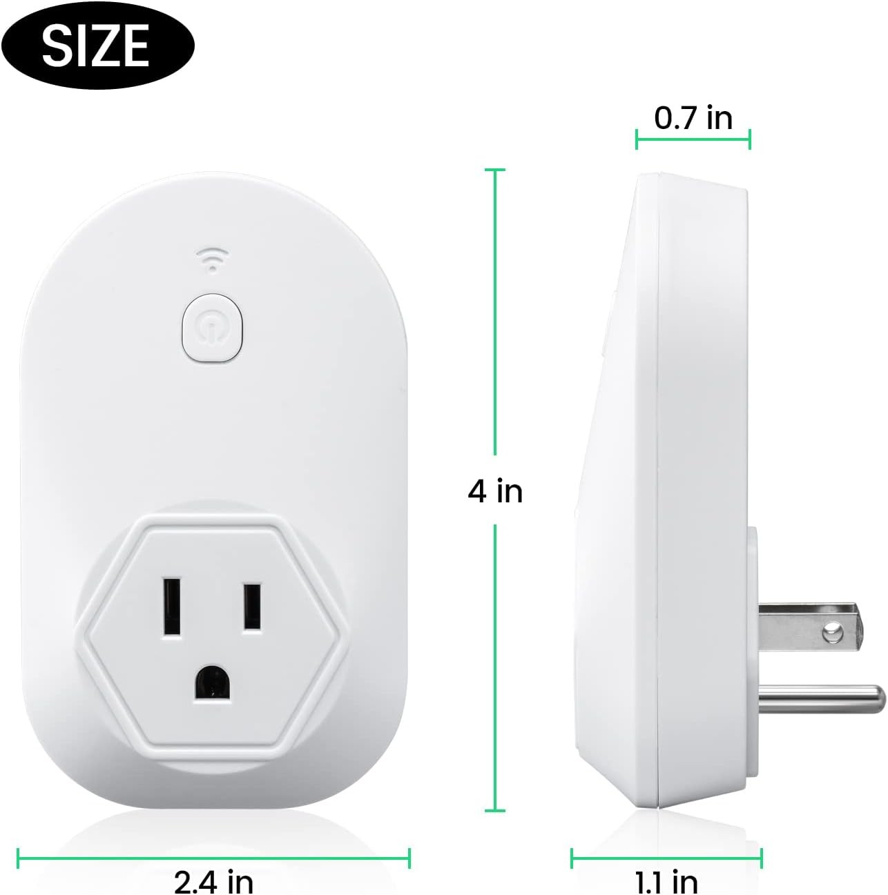 Thermostatically Controlled Outlet, Plug-in Freeze Protection White