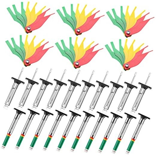 Tire Tread Depth Gauge Brake Lining Gauge Set Color Coded Tire Brake Lining 30