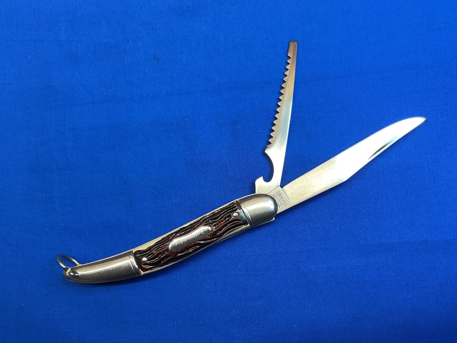Vintage Colonial Fishing Folding Pocket Knife USA