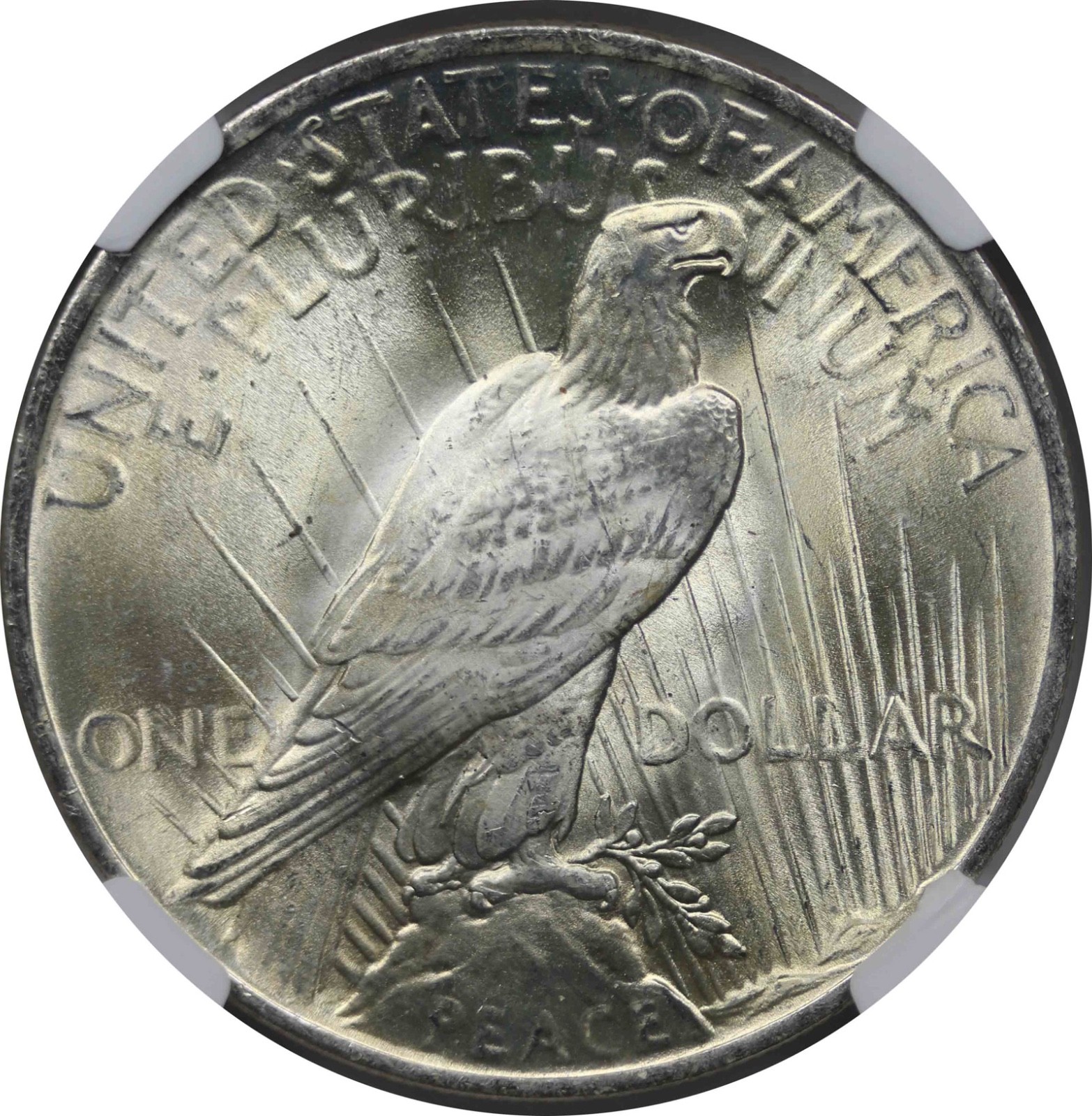1922 $1 NGC MS 65 Peace Silver Dollar