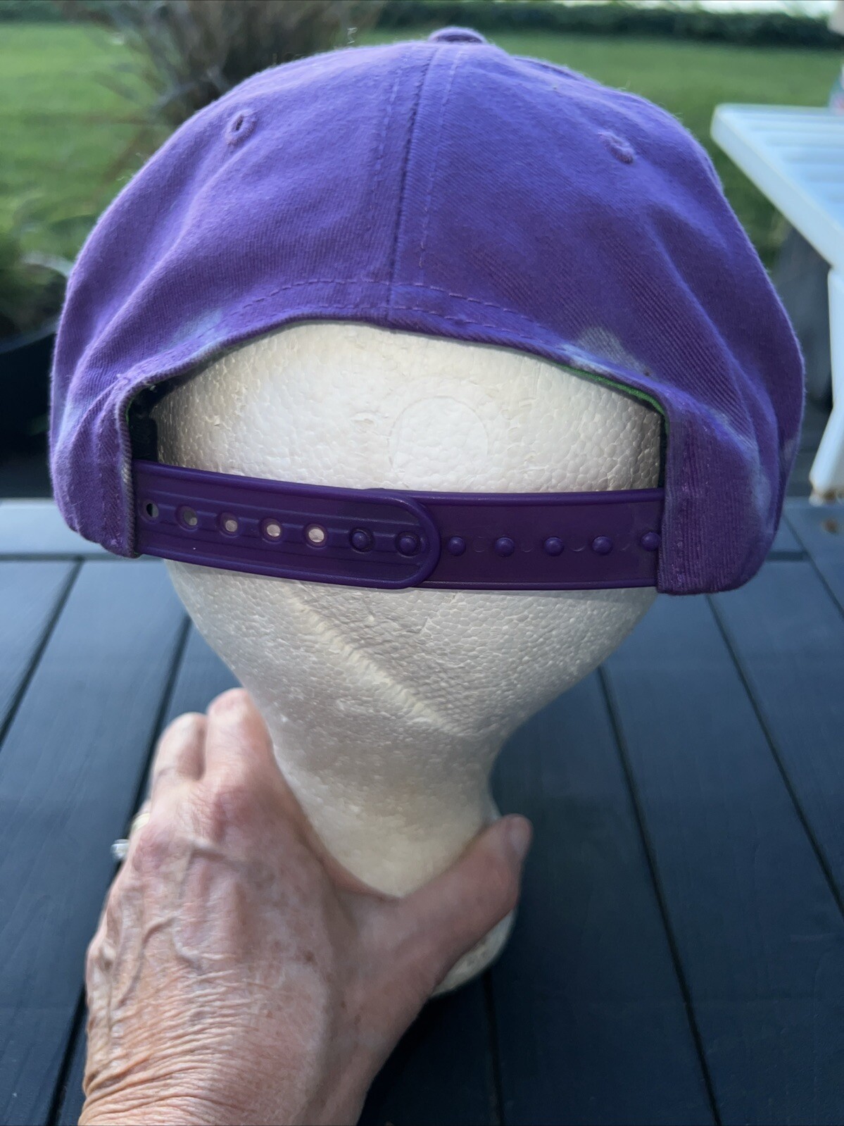 The Joker on Gray Front w Purple Bill and Hat Cap Snapback Batman DC Comics