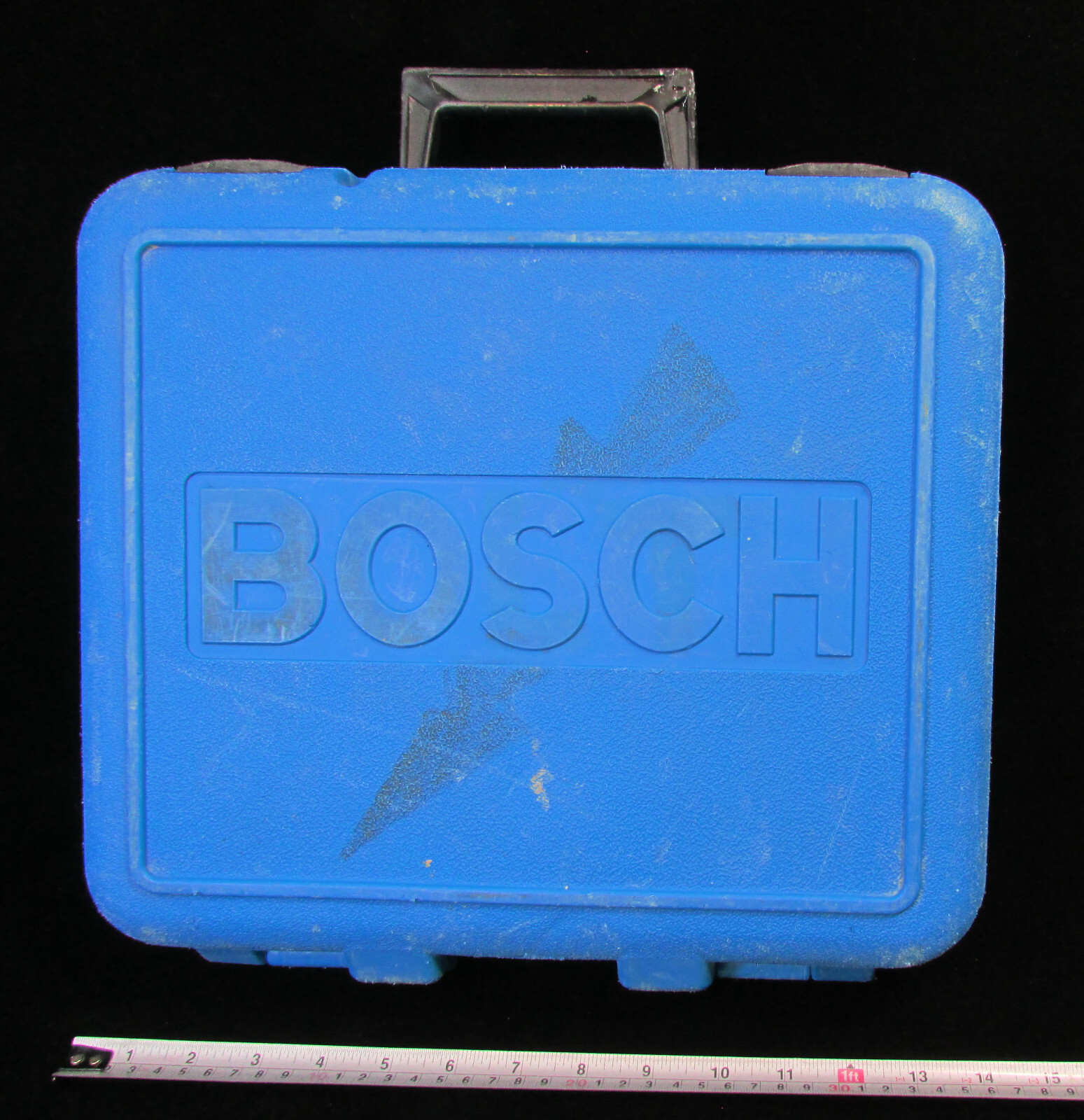 Vintage BOSCH DRILL Carry CASE ONLY Hard Blue Plastic 2610968842