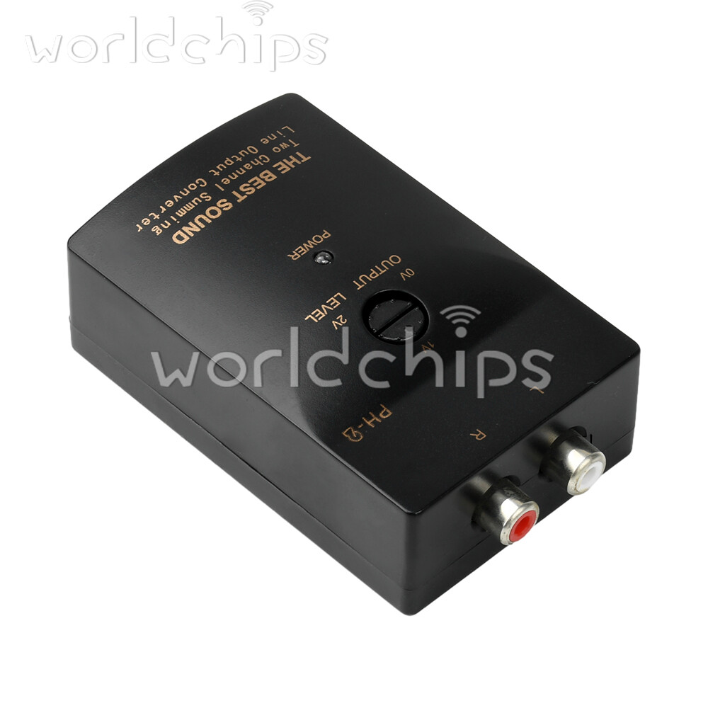 PH-2 Level Car Speaker High to Low Subwoofer Audio Converter With Delay Function