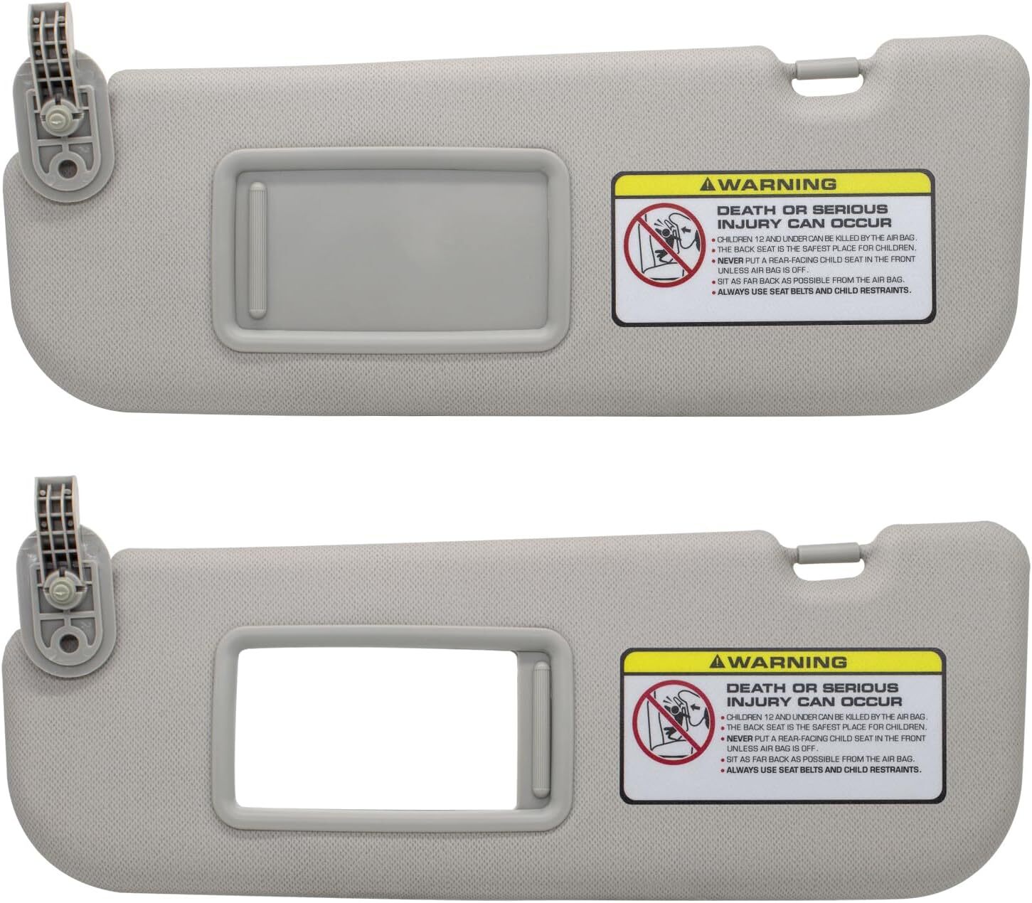 Sun Visor Makeup Mirror Left Grey Driver side Side For Hyundai Elantra MD 11-16