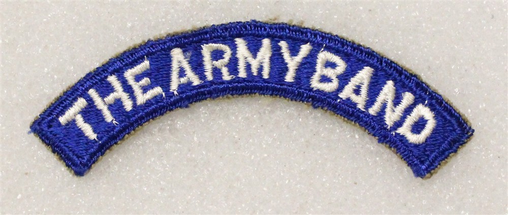 Army Patch 4894 - The U.S. Army Band tab - cut edge