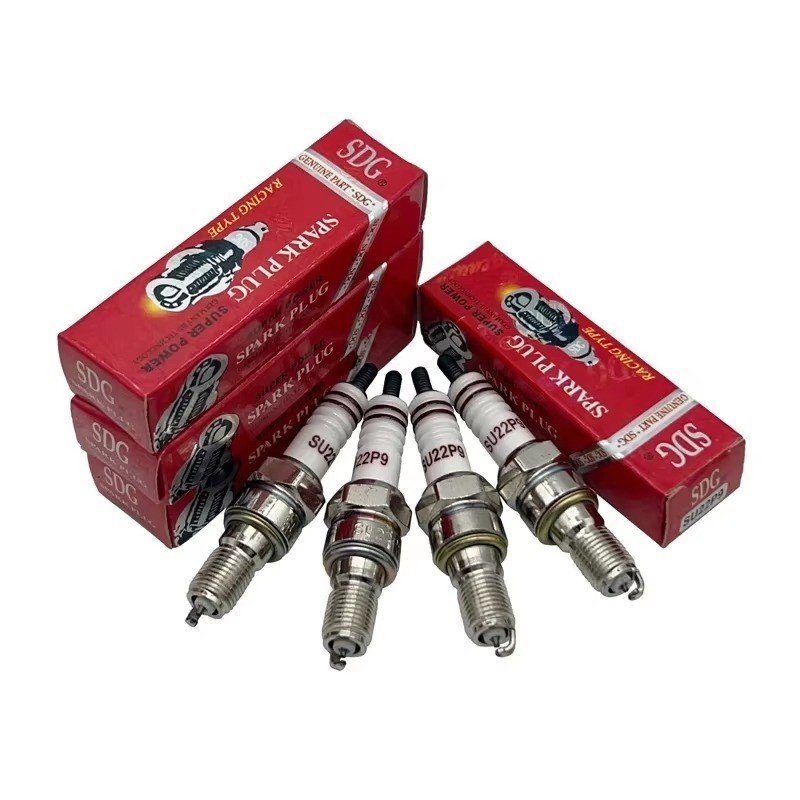 4pcs High Performance Spark Plug Set Compatible with Multiple Motorcycle Models