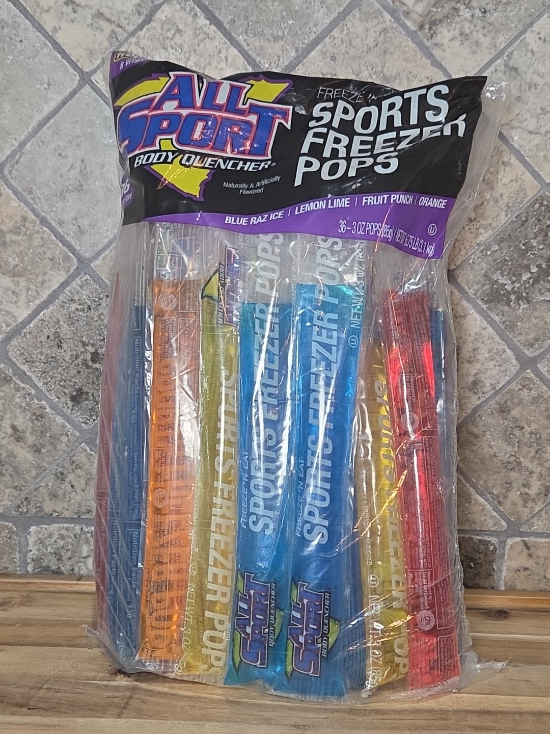All Sport Hydration Freezer Pops, 36 CT (Variety Pack)