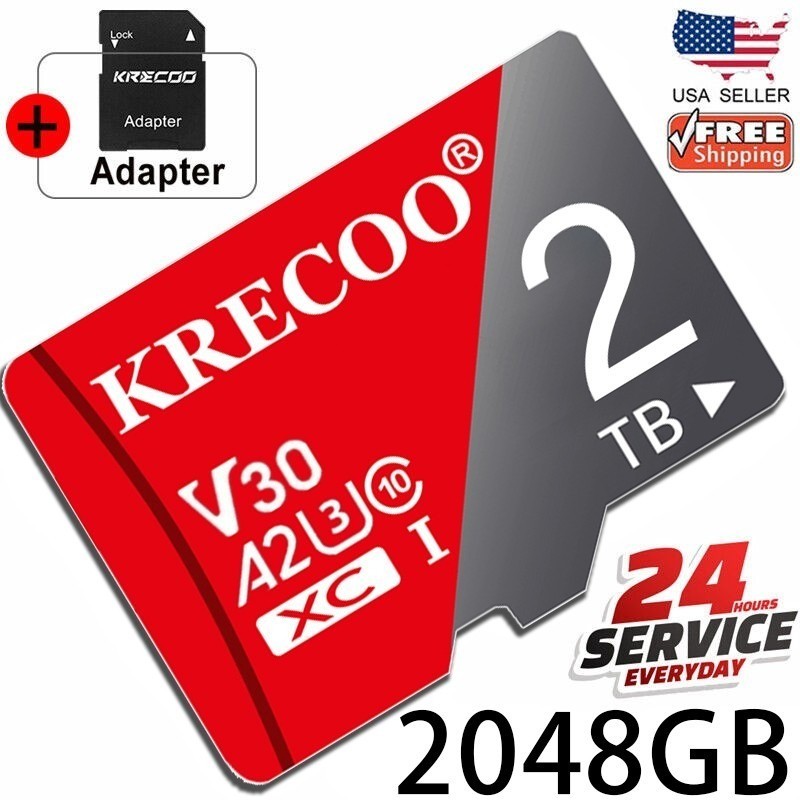 2TB 1TB Micro SD Card SDHC Class 10 UHS-I Memory Card A2 Flash TF Cards Camera