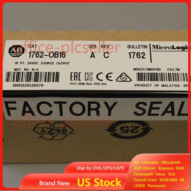 New Factory Sealed AB 1762-OB16  24VDC MicroLogix Output Module 1762OB16