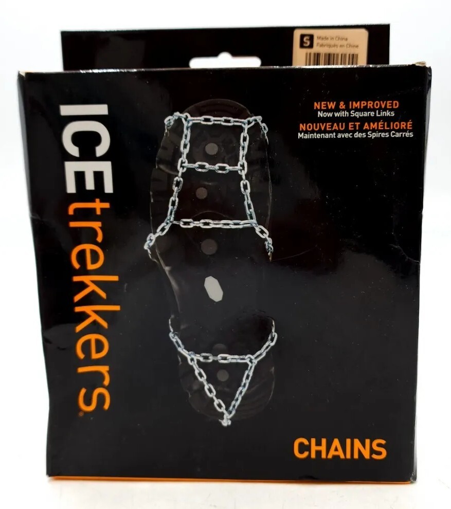 Ice-Trekkers Grip Size M/Medium Over Shoe Steel Chains Links Ice/Snow Traction