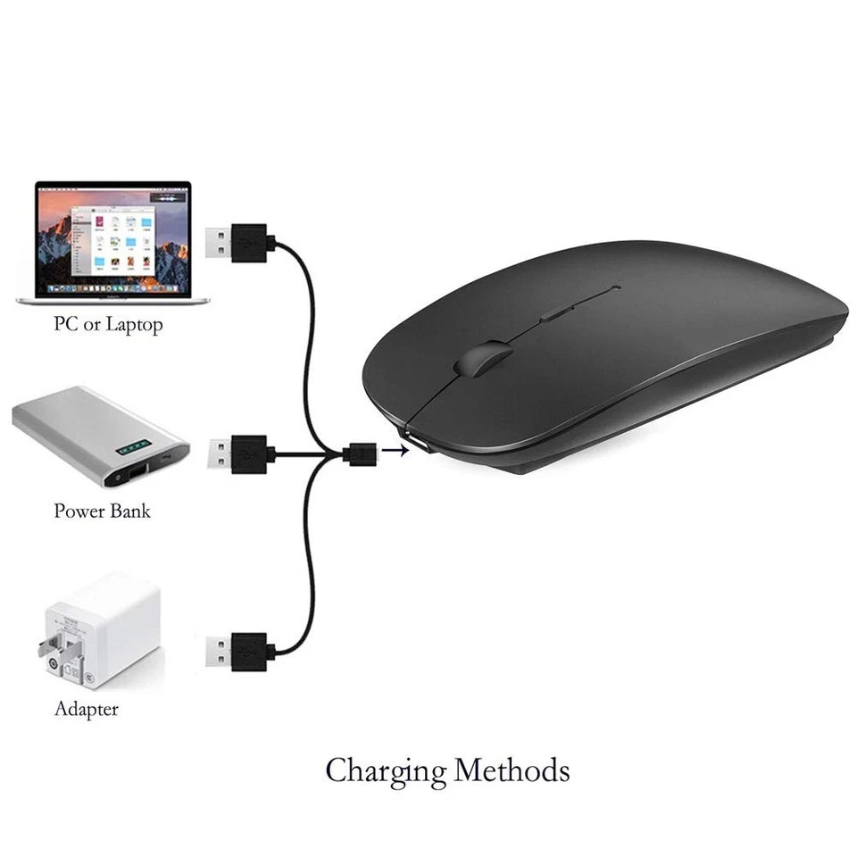 Rechargeable Bluetooth Mouse For Macbook/macbook Air/pro/ipad, Wireless