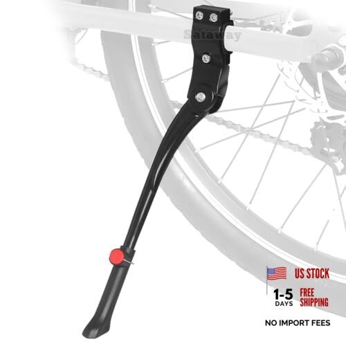 Rear Side Mount Bike Kickstand Adjustable Bicycle Kick Stand for 24”-28”
