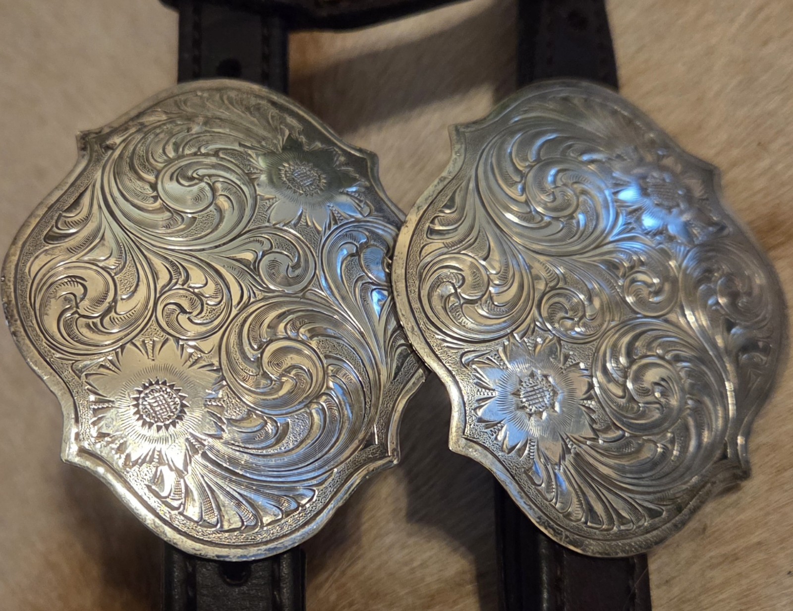 "MSI" VTG STERLING SILVER STATEMENT SHOW HEADSTALL EAR BIT CLIP BRIDLE