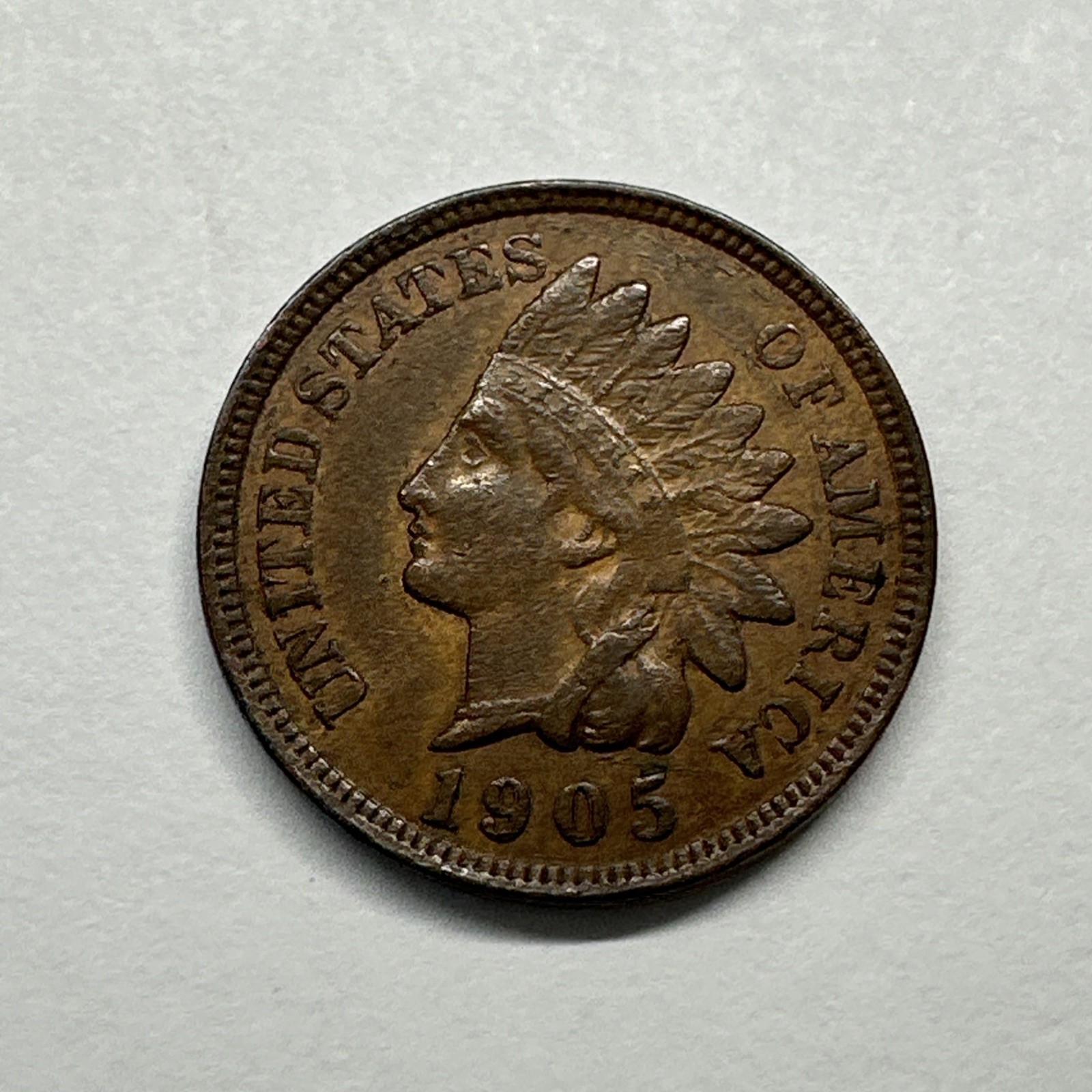 1905 Indian Head Cent Almost Uncirculated 213065