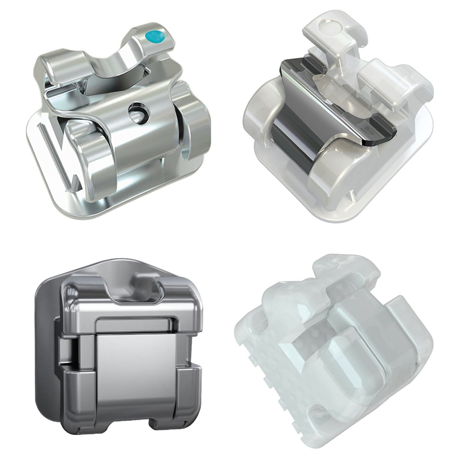Dental Orthodontic Self Ligating Brackets Metal Ceramic Roth MBT Damon Empower