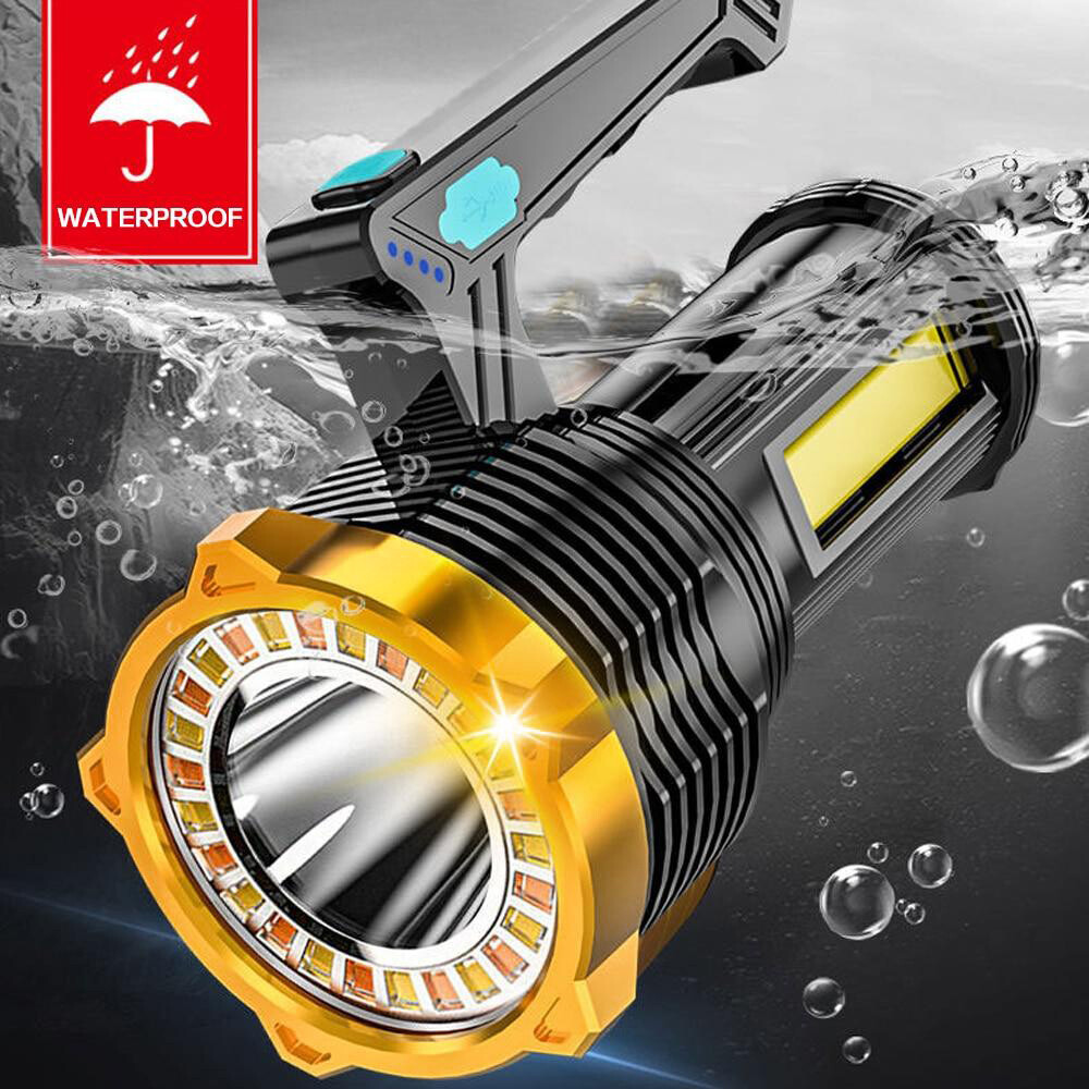 12000000LM LED Flashlight Tactical Torch Lamp Worklight USB Rechargeable Light