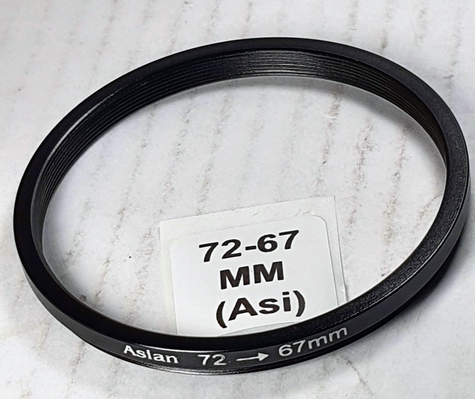 72-67mm Step-Down Lens Filter Converter Adapter Ring 72mm-67mm Metal E72 to E67