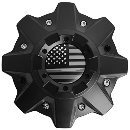 Wheel Fuel Off-Road: 1002-53B M-447 8-Lug Matte Black with American Flag