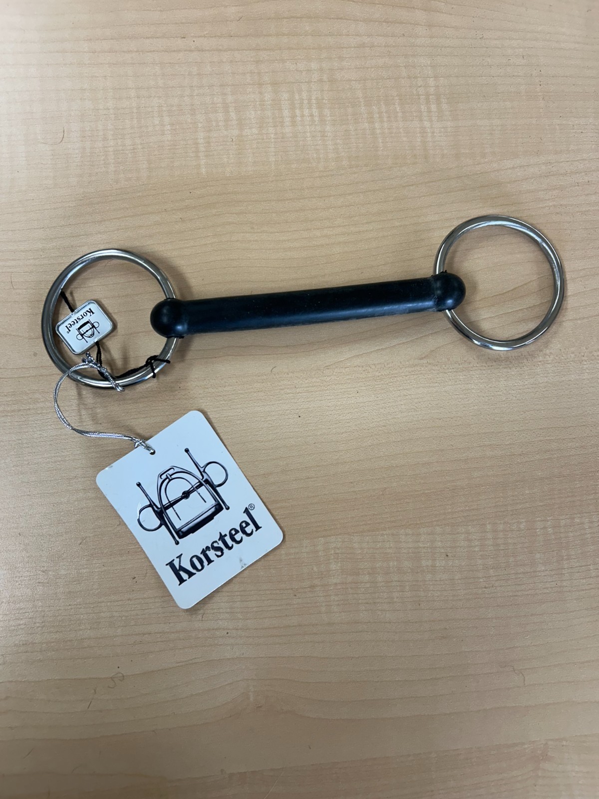 Korsteel Solid Rubber Mouth Loose Ring Snaffle Bit 5.5" NEW