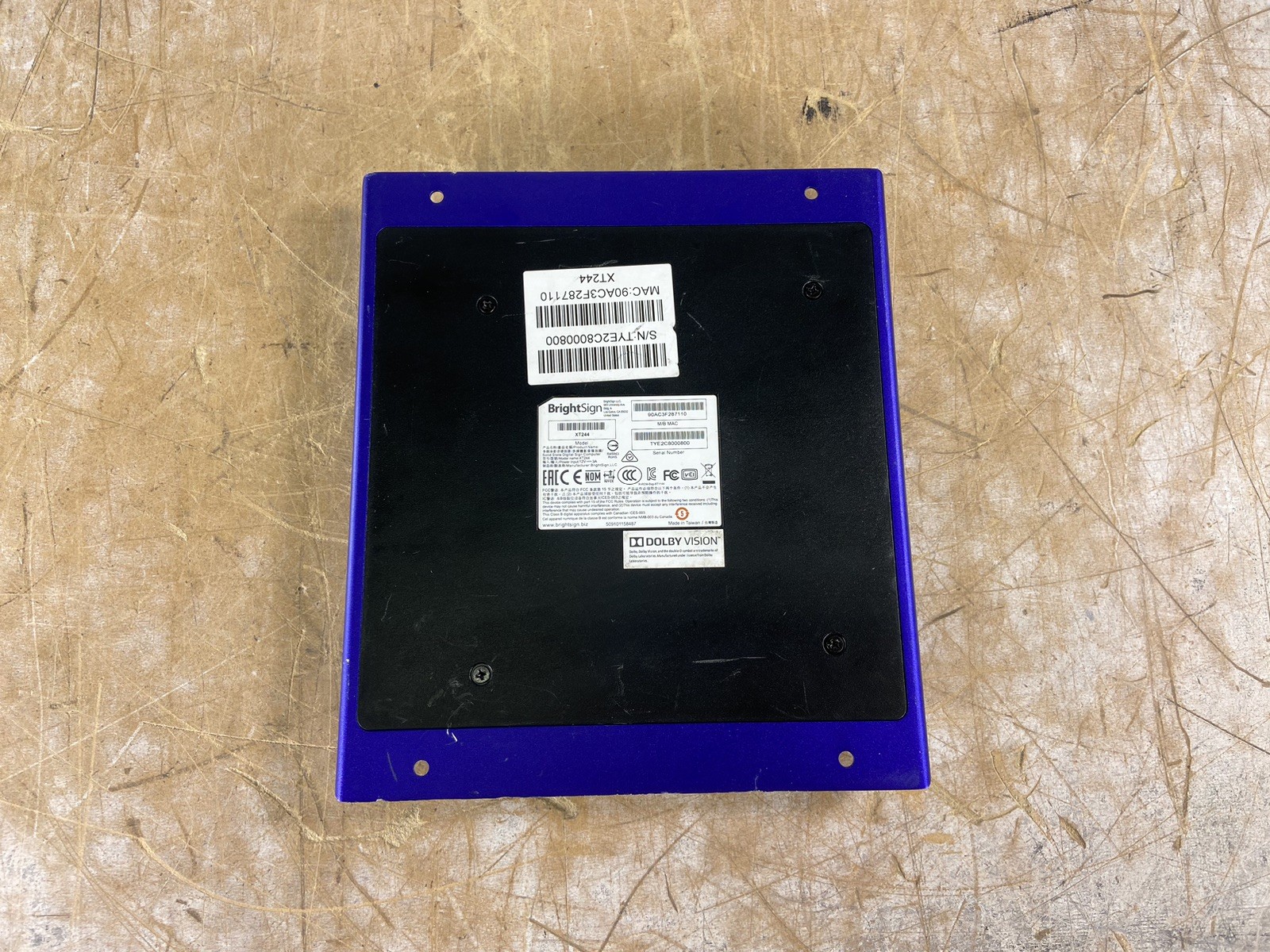 BRIGHTSIGN XT244 I/O DIGITAL SIGN PLAYER