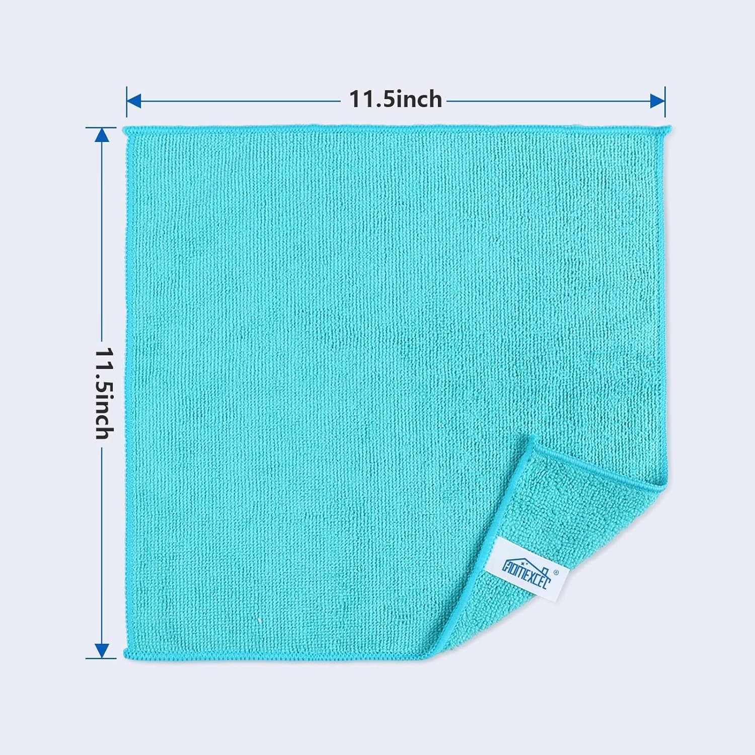 HOMEXCEL Microfiber Cleaning Cloth 210GSM, Pack 11.5 x inch, Multicolor