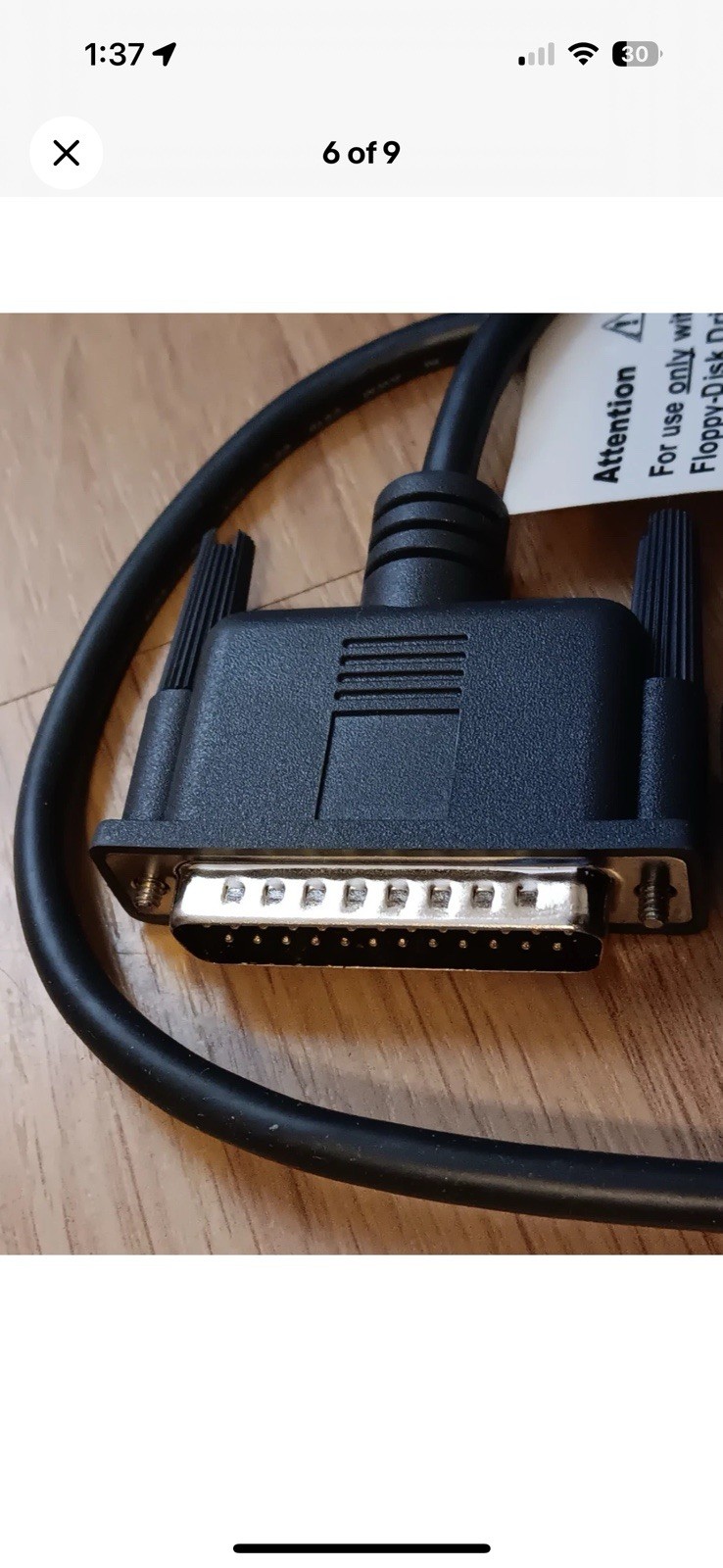 Vintage Dell Latitude C-Series Floppy Disk Drive Module Cable External Device