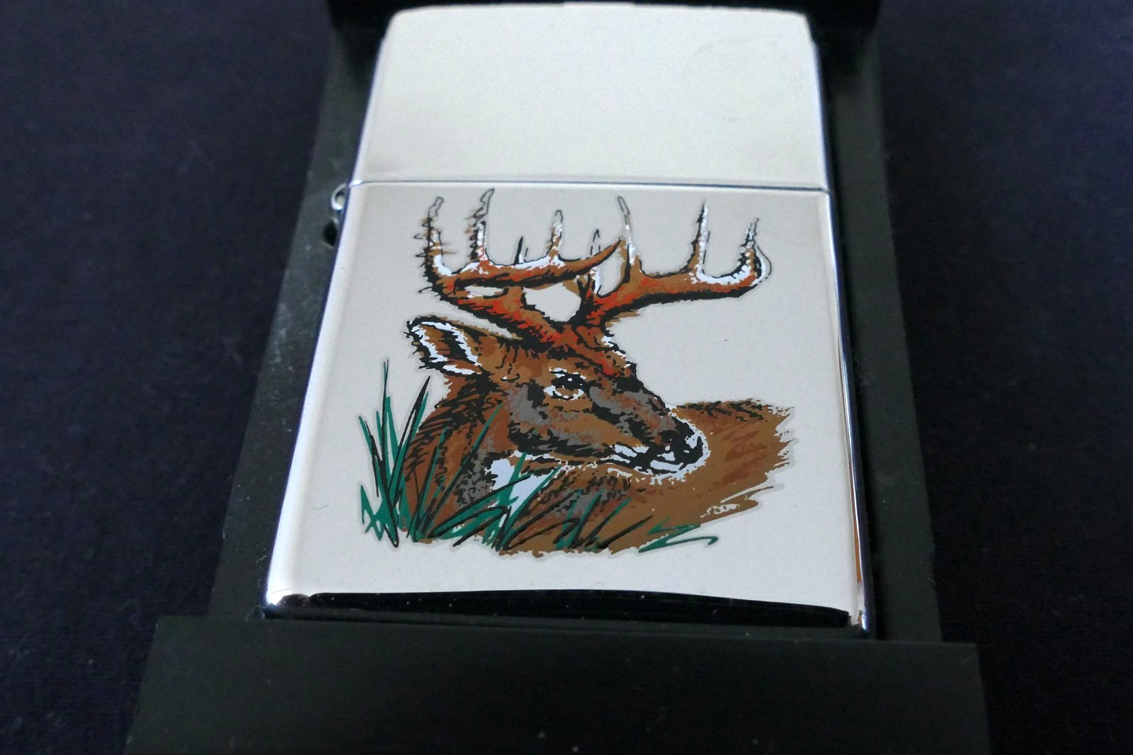 Zippo 10? Point Buck Deer Lighter Never Opened/Fired Mint-In-Box With Paper