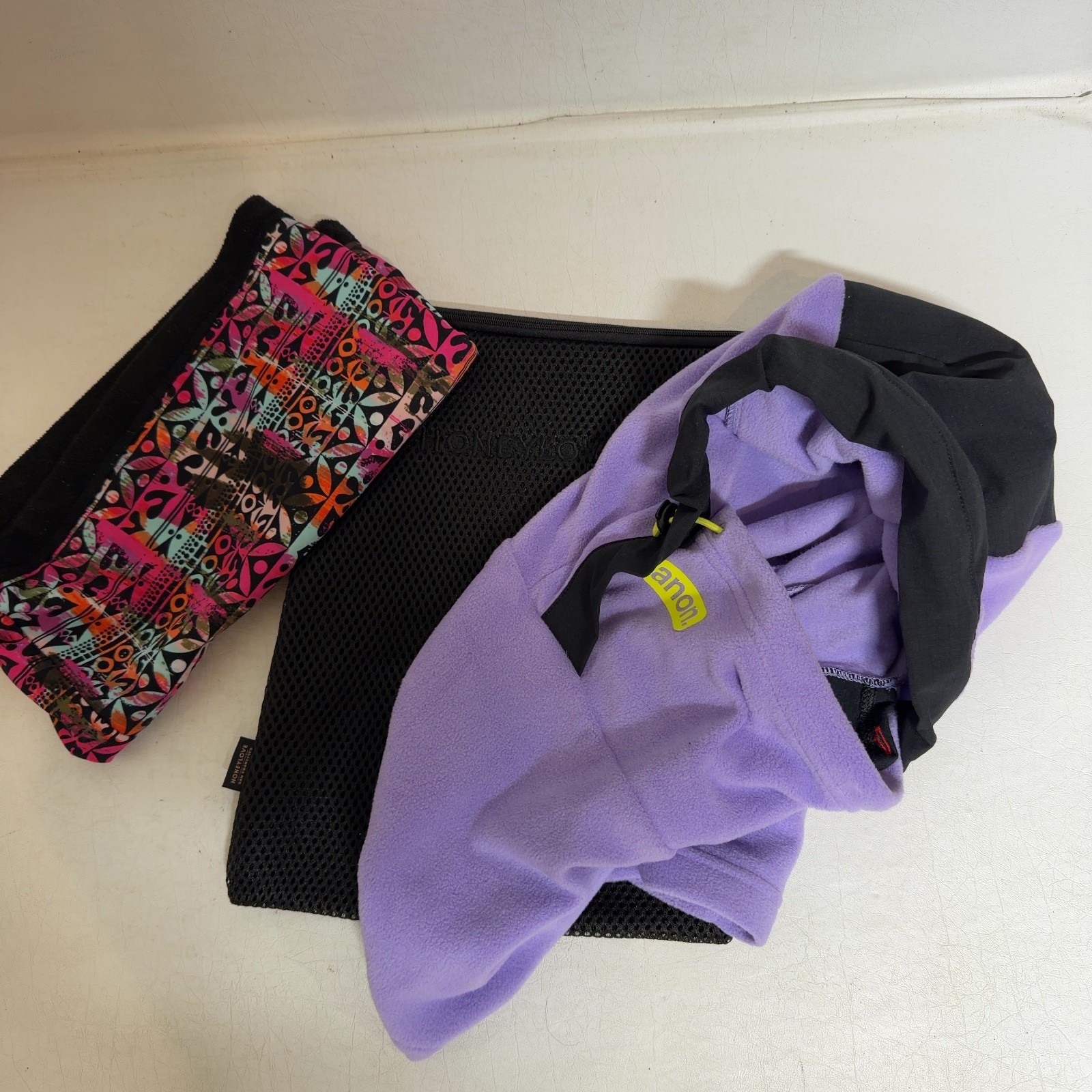 ANON Purple MFI Fleece Balaclava POWPOW Neck Warmer Headband Lot OS