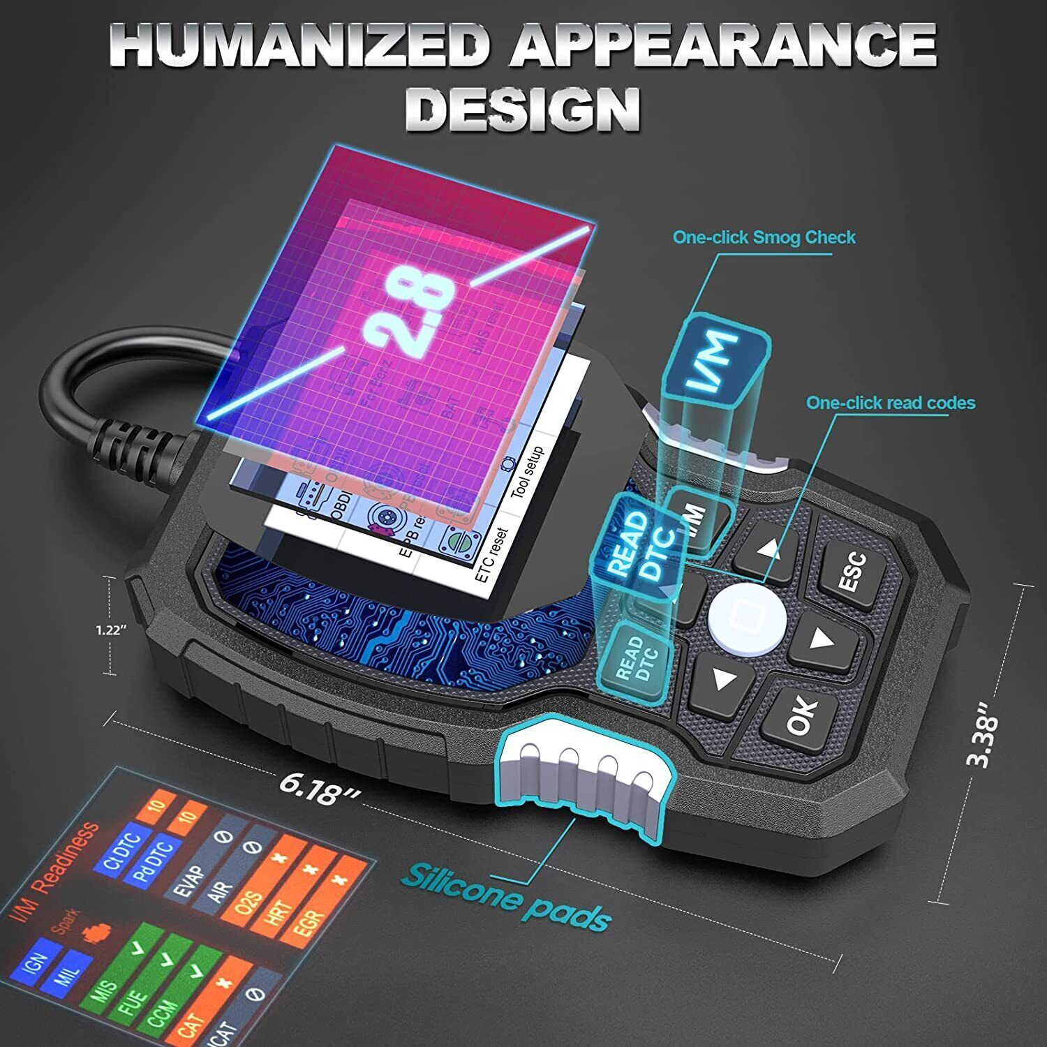 ANCEL Fit for Mercedes Benz Scanner OBD2 All System Diagnostic Tool Code Reader