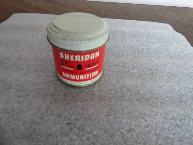 Sheridan 5mm/.20cal Airgun Pellets (500) Red and White Tin- Full!