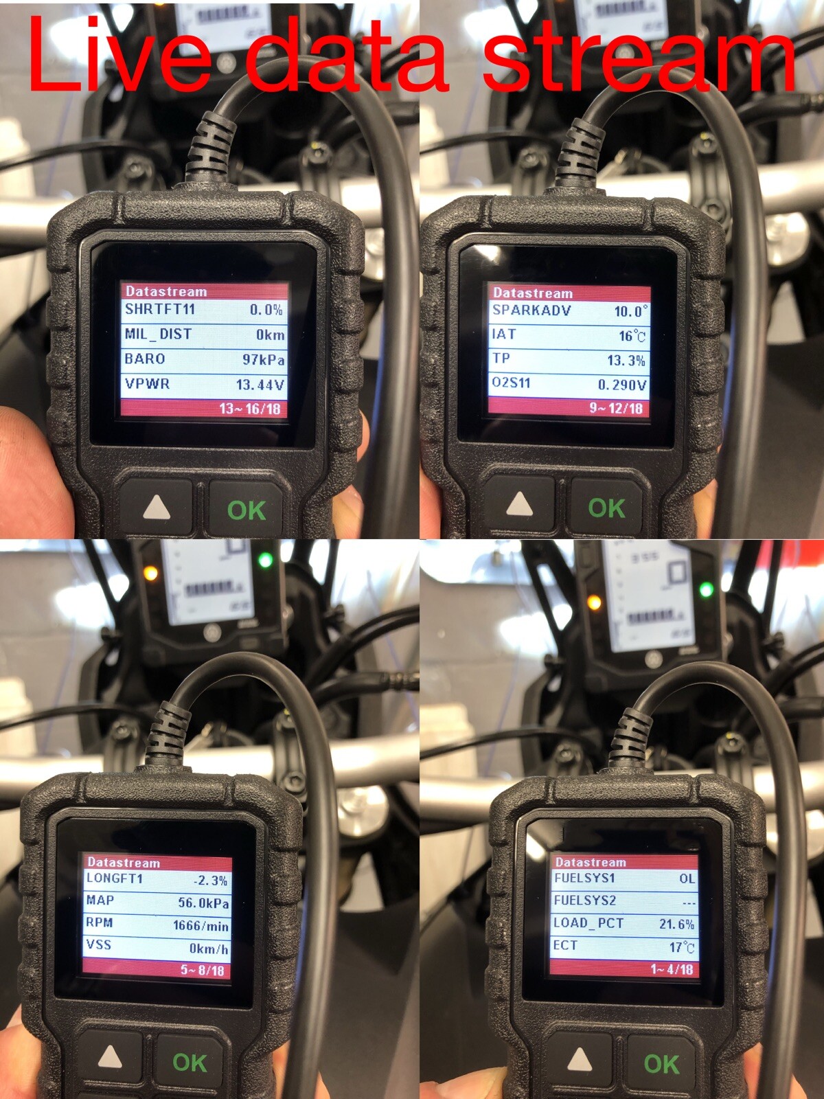 Royal Enfield Himalayan 2021-onwards FI OBD fault code scanner diagnostic tool