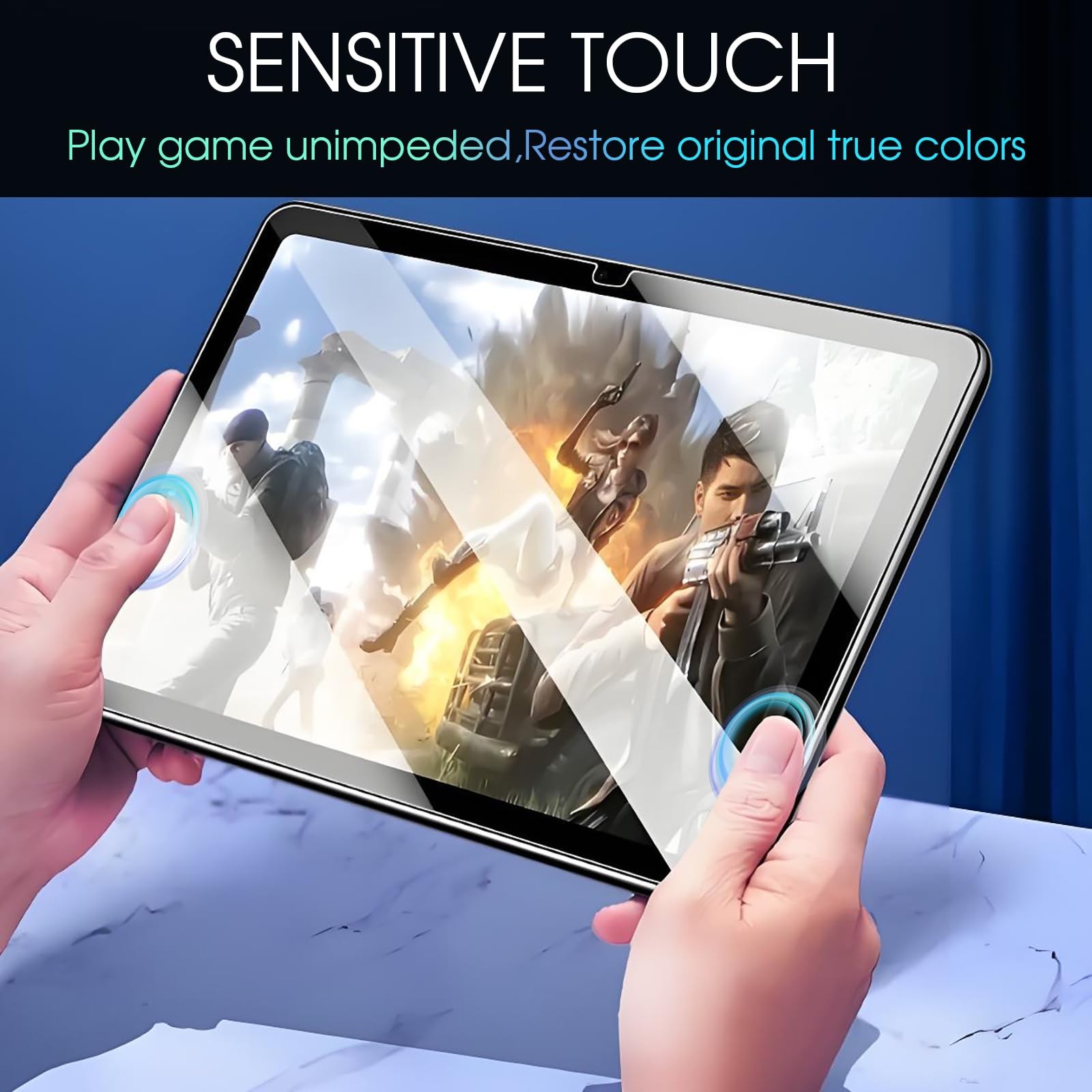 2-Pack Tempered Glass Protector Compatible with iPad 11 (A16) 11" & 10 Gen 10.9"