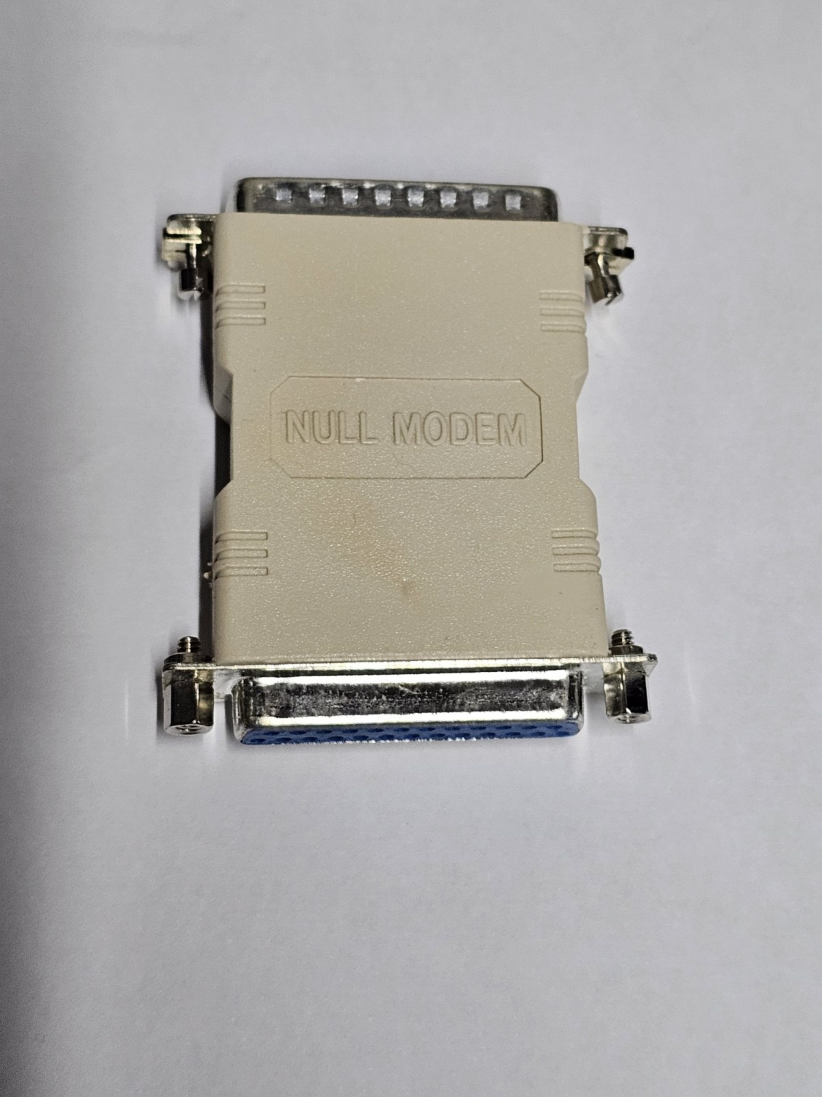 Radio Shack Null Modem Adapter DB25 Male to DB25 Female, Used, Free Shipping