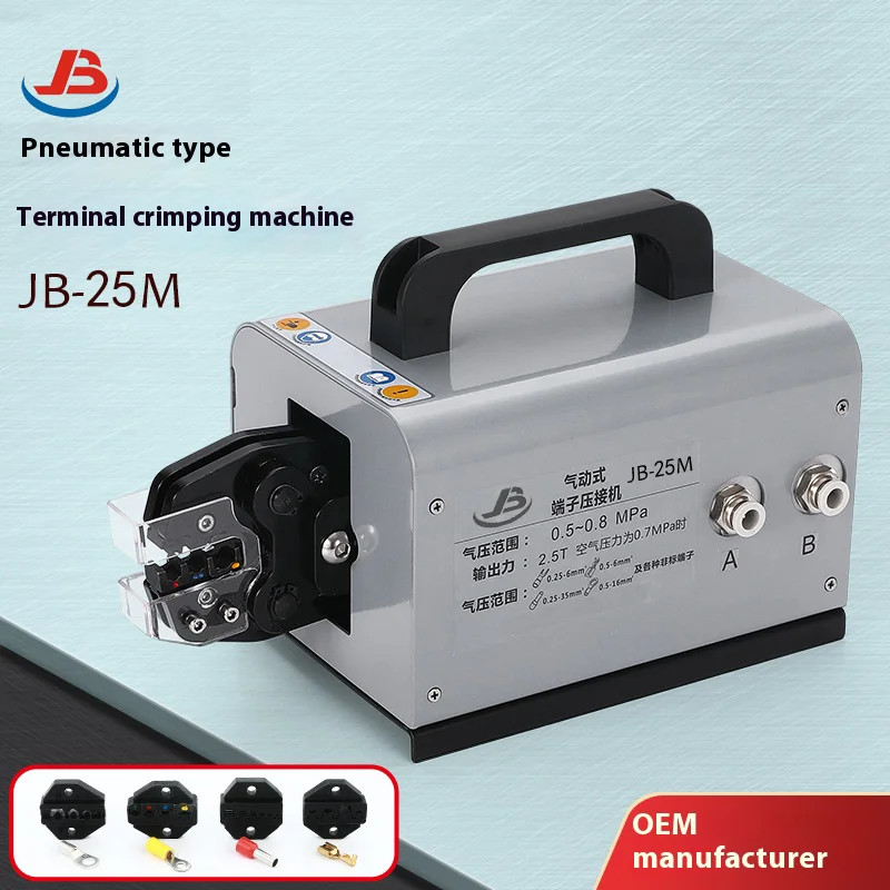 JB-25M Pneumatic Crimping Tool Dual Action High Pressure Terminal Machine SC Ope