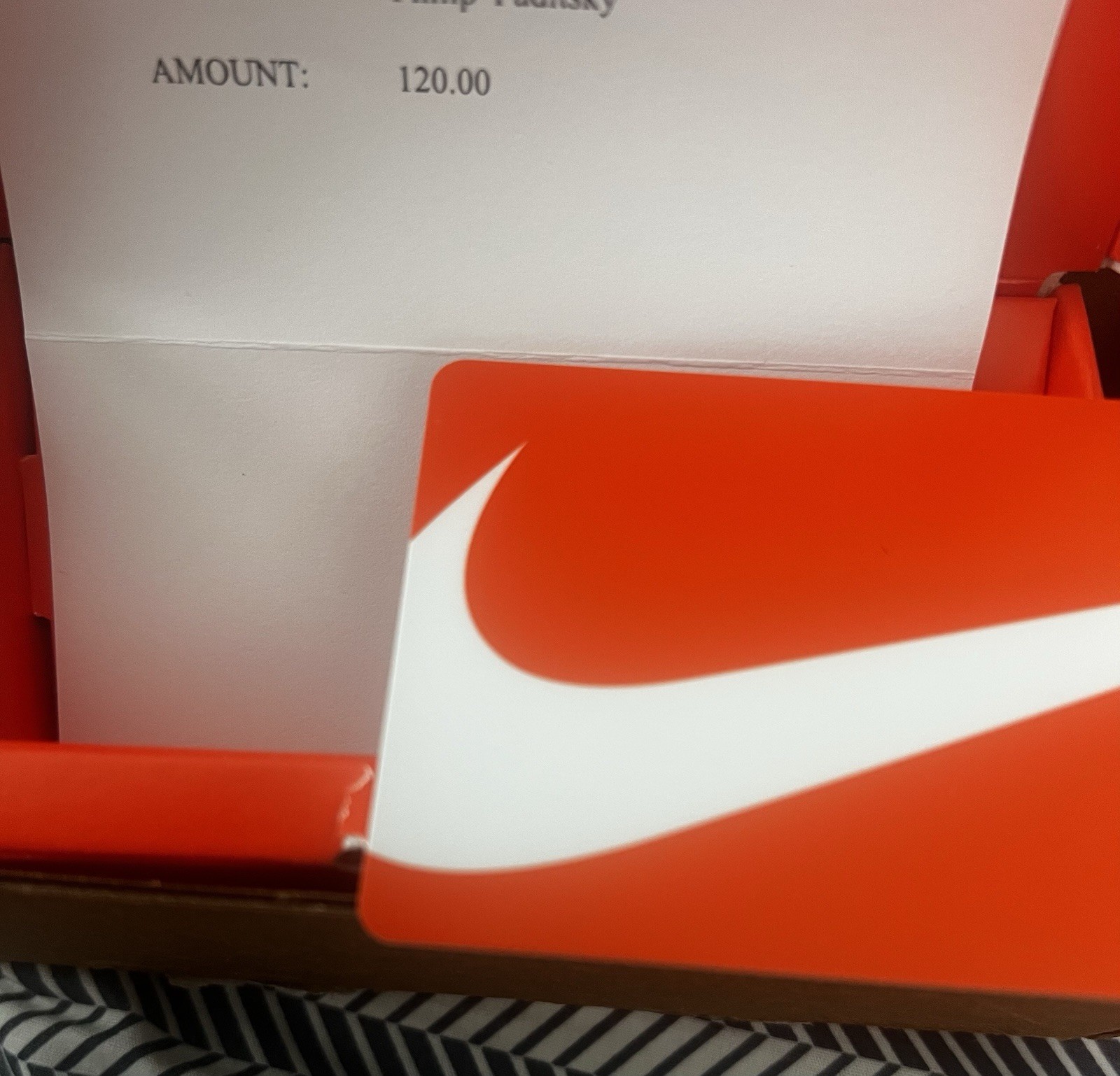 Nike Gift Card $120 Value   “ No Expiration” Contact Before Purchasing