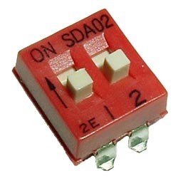 SDA02H1SKD C AND K SMT DIP SWITCHES UL 94 V-0 (60/PK)