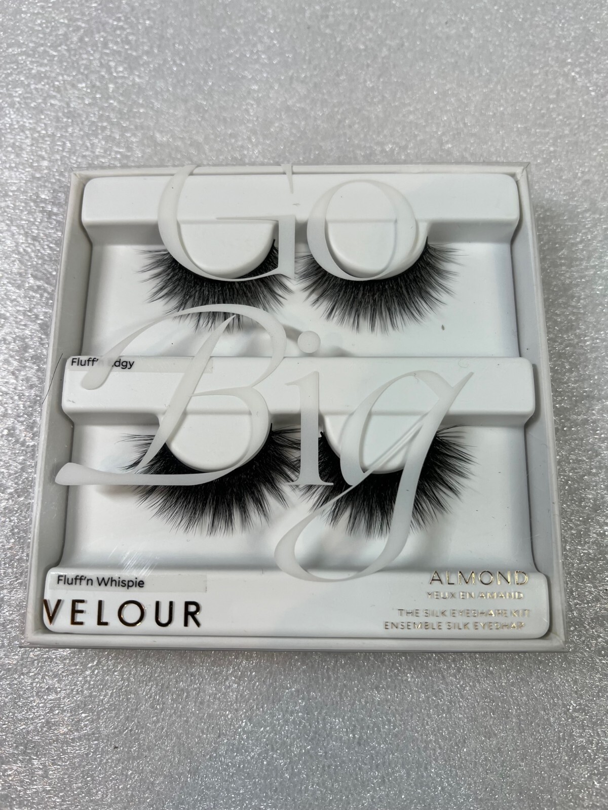 Velour Lashes ALMOND KIT Fluff'n Edgy & Whispie -2 Pairs - Authentic & NEW