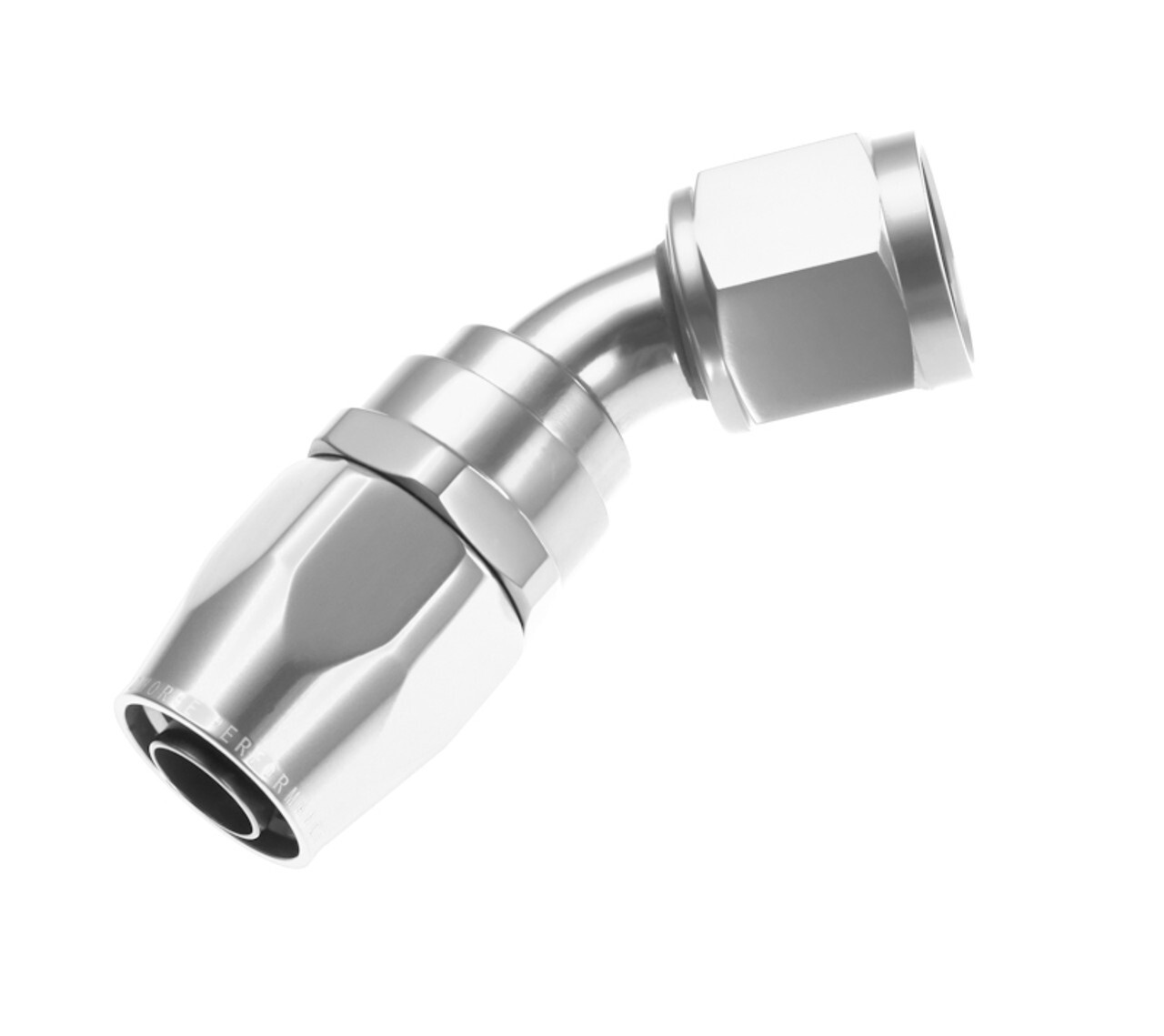Redhorse 1045-04-5 40 Degree -4 AN Female Double Swivel Hose End (Clear)