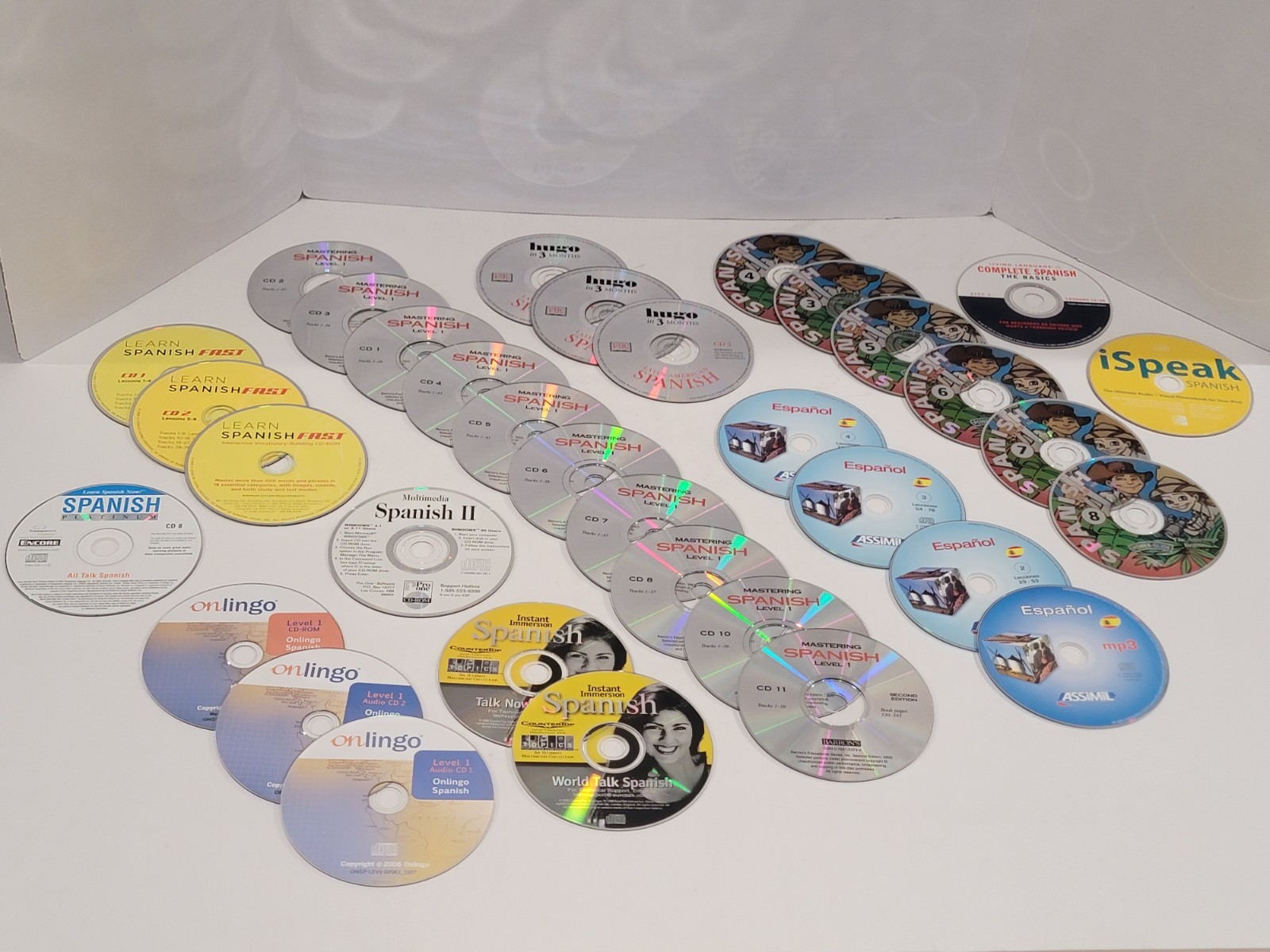 35 Spanish Loose Language PC CD-ROMs & Audio CDs - Living Language Learning