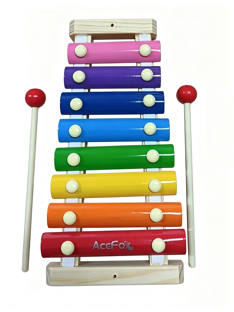 AceFox Punching toys 8-Tone Hand Knock Xylophone Kids Early Educational Musical