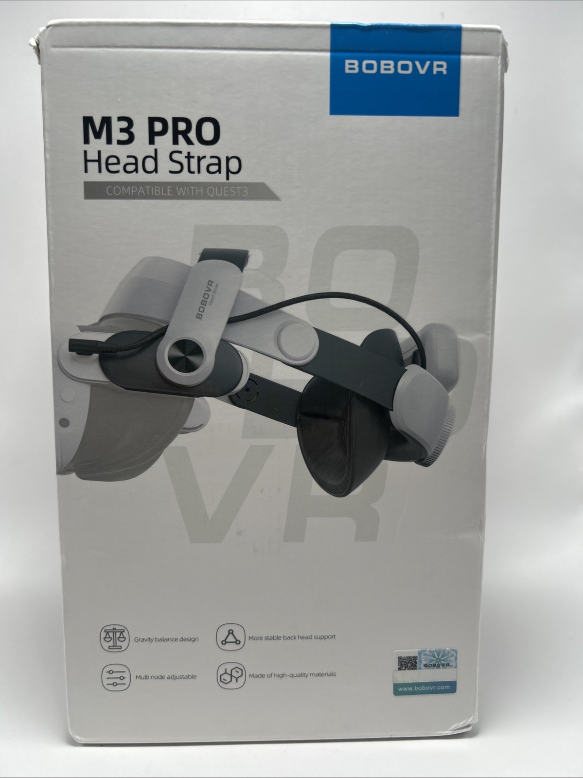 BOBOVR M3 Pro Battery Pack Head Strap Magnetic Battery Compatible w Meta Quest 3