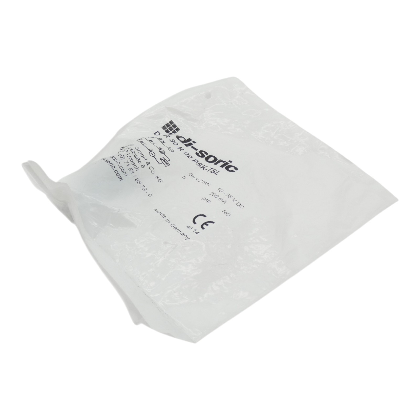 di-soric DCR 30 K 02 PSK-TSL 10-35VDC inductive proximity switch -unused/original packaging-
