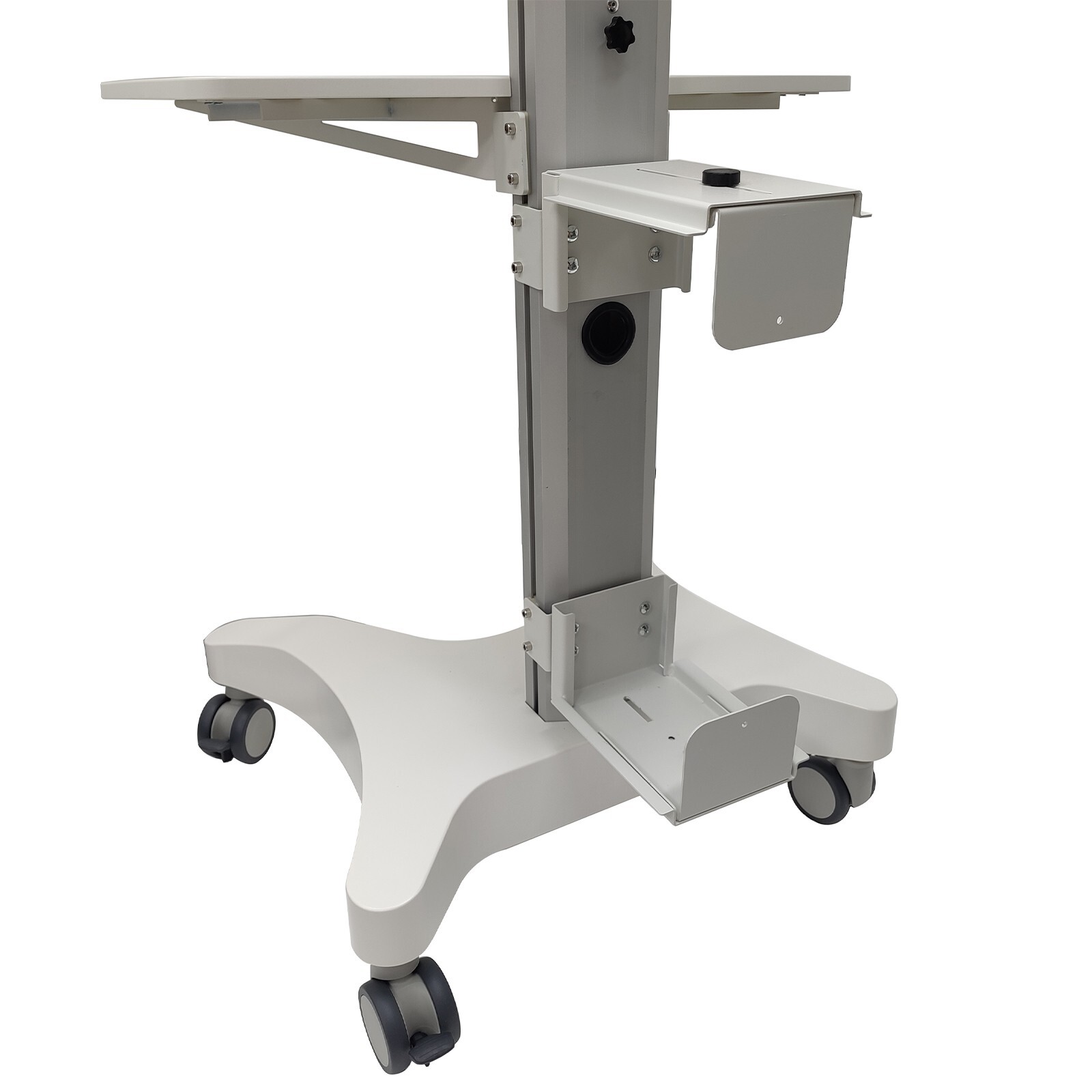 Floor Stand Movable Workbench Computer Cart Mobile Workstation Monitors Support