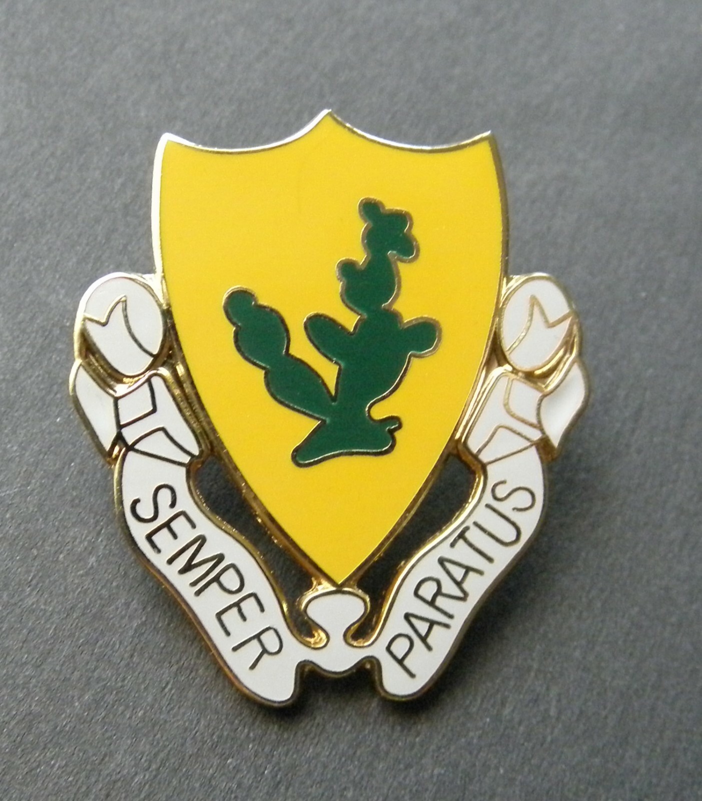 US Army 12th Cavalry Regiment Lapel Pin Badge 1 inch Semper Paratus