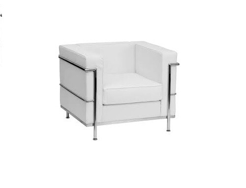 3 PC Modern Le Corbusier PU leather Sofa + 2 chairs set #3002 LC2 design