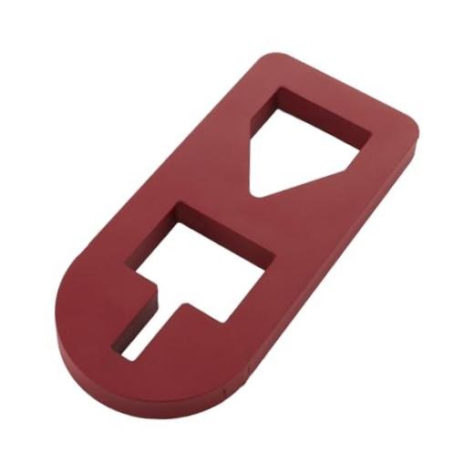 T-Post Puller Plate Tool Heavy Duty Farm Garden Equipment Use Semicircle Red