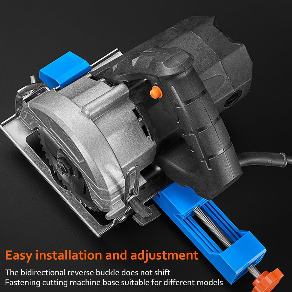 Circular Saw Guide Rail, Adjustable Cutting Machine Base Guide for 4-6 Inch Base