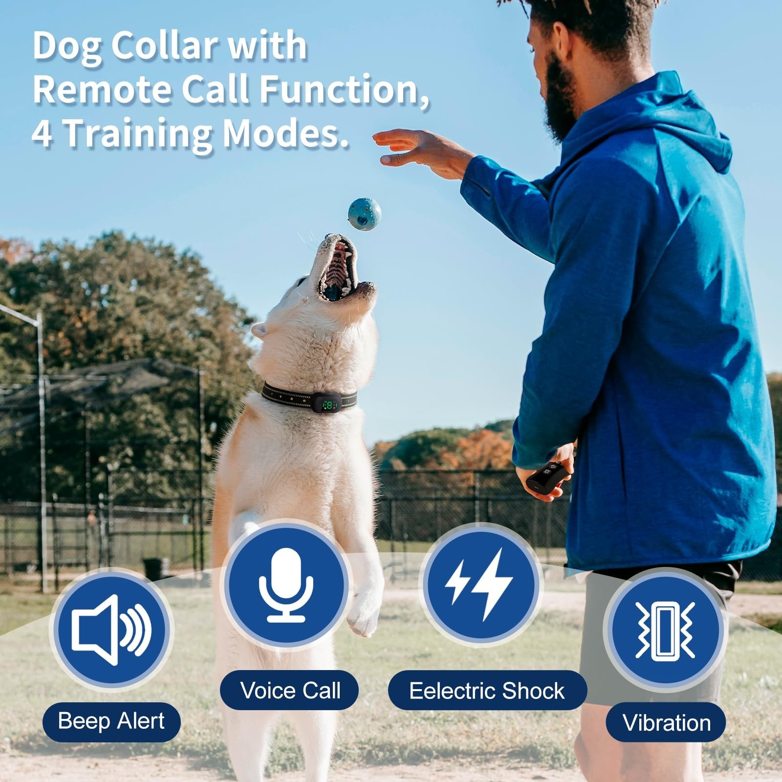 Dog Shock Training Collar 4900FT Pet Trainer Collar with Remote/Call Function...