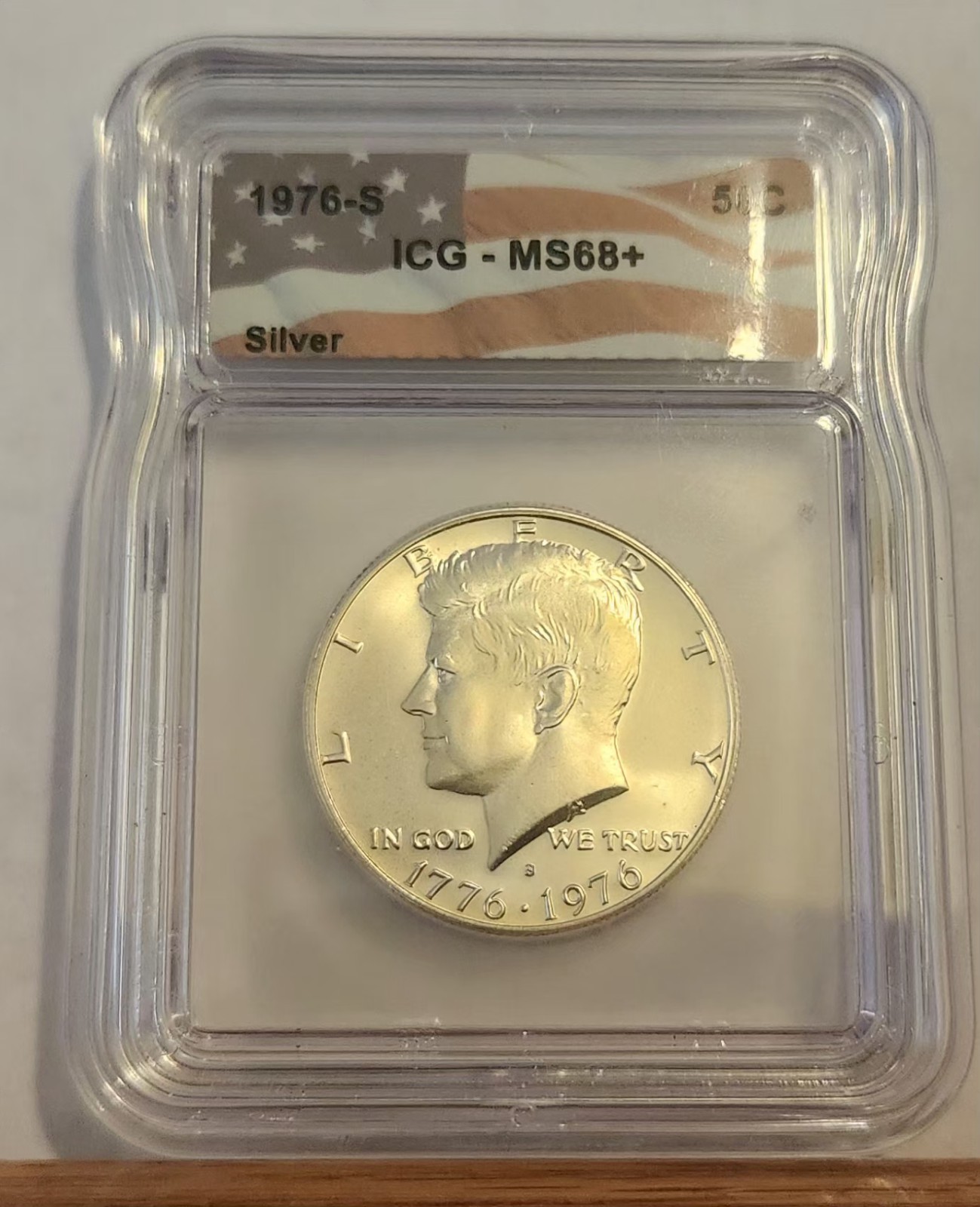 1976 S ICG MS68+ PLUS MINT STATE SILVER JOHN F KENNEDY HALF DOLLAR